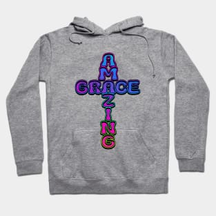 Amazing Grace Neon Cross Hoodie